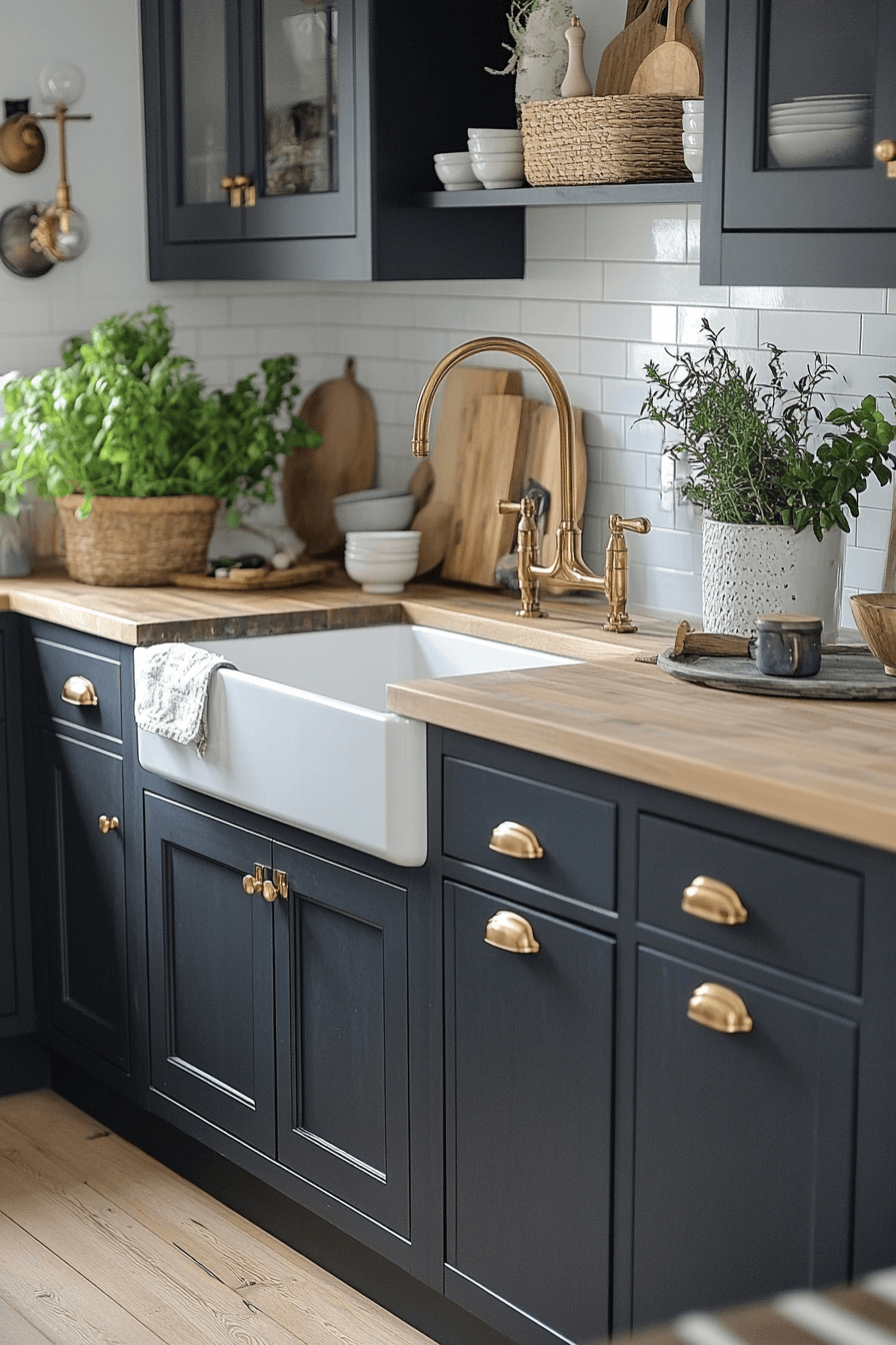 charcoal kitchen cabinets