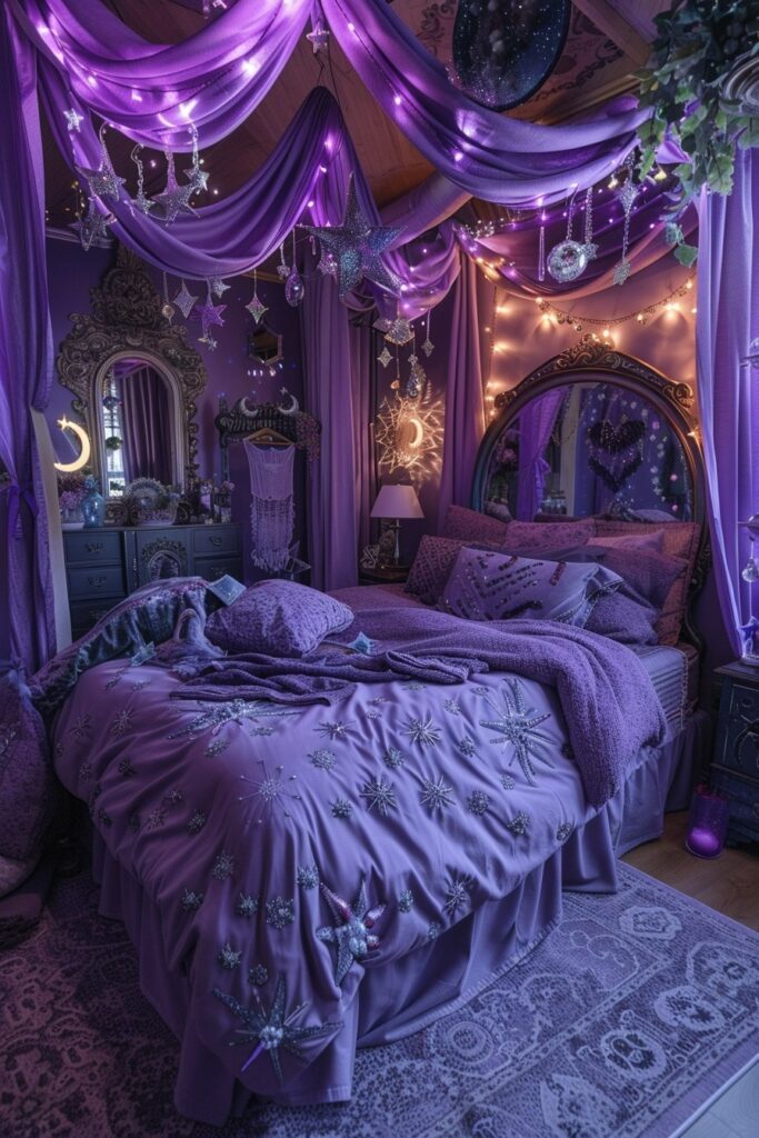Purple Moonlight Mystical Room
