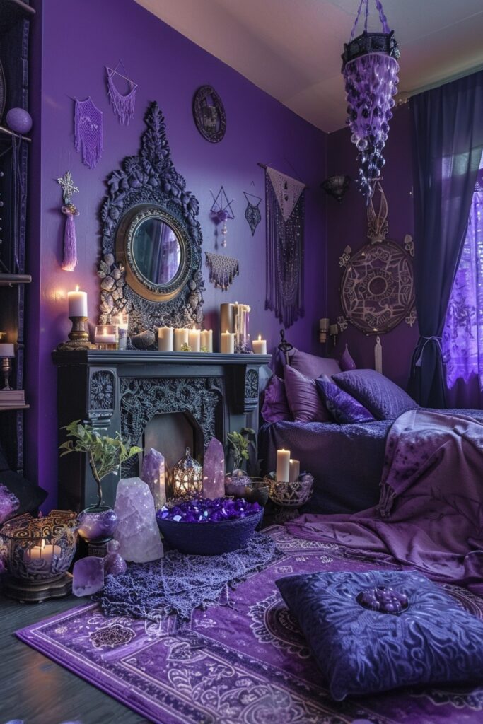 Purple Crystal Coven Room