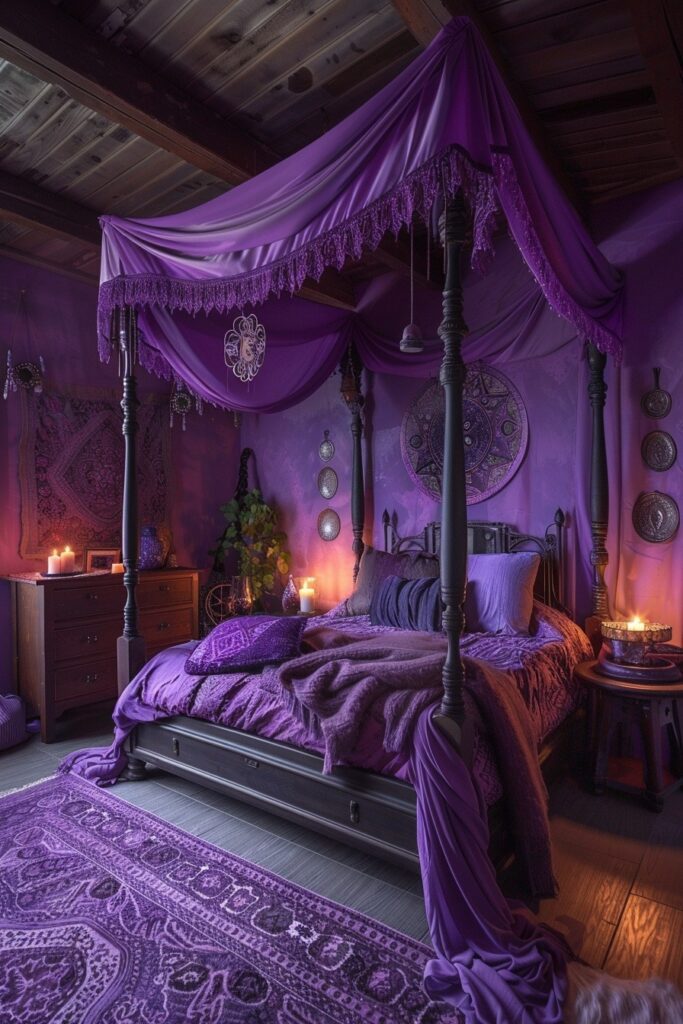 Lavender Light Witch's Room