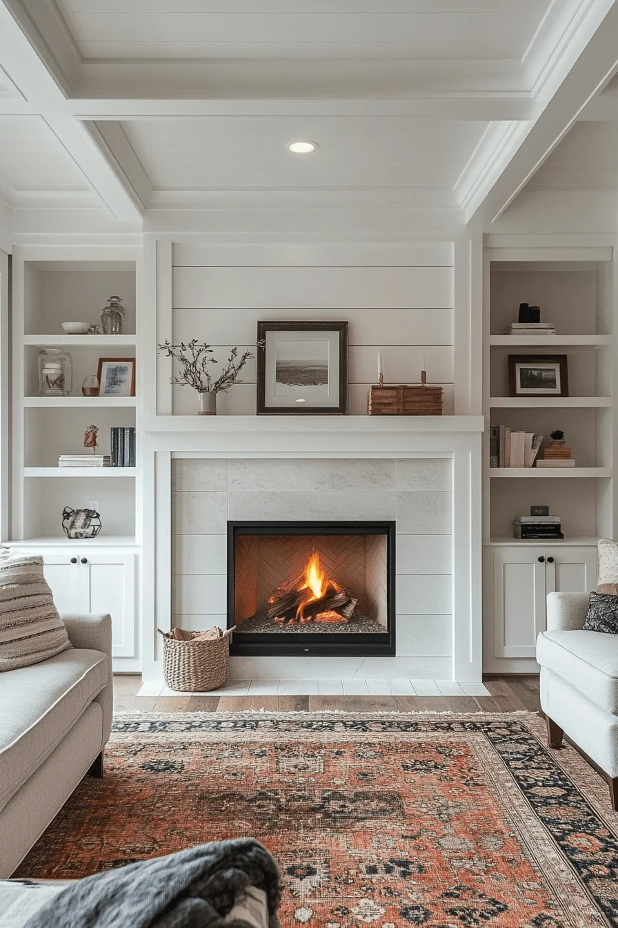 modern farmhouse fireplace
