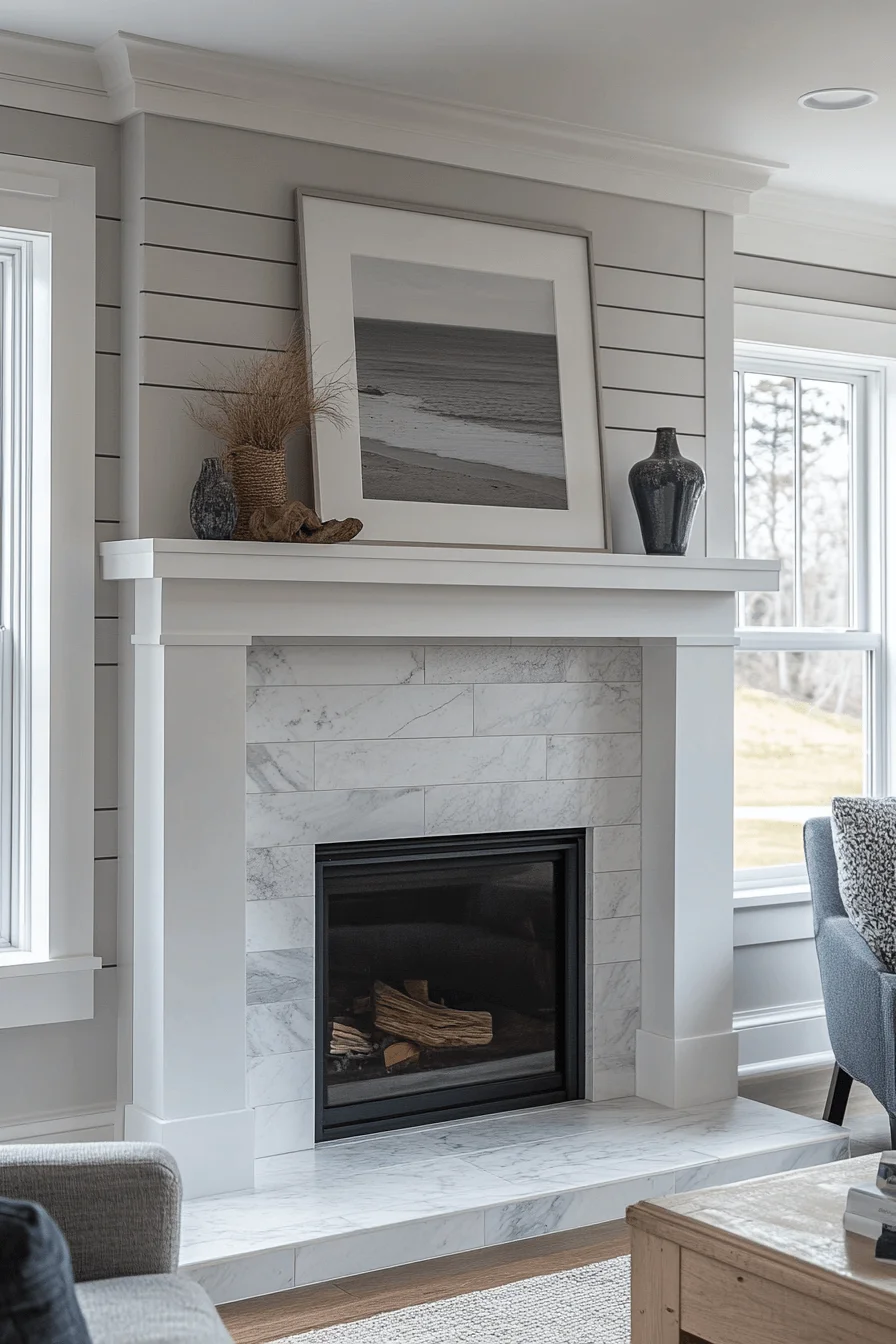 modern farmhouse fireplace