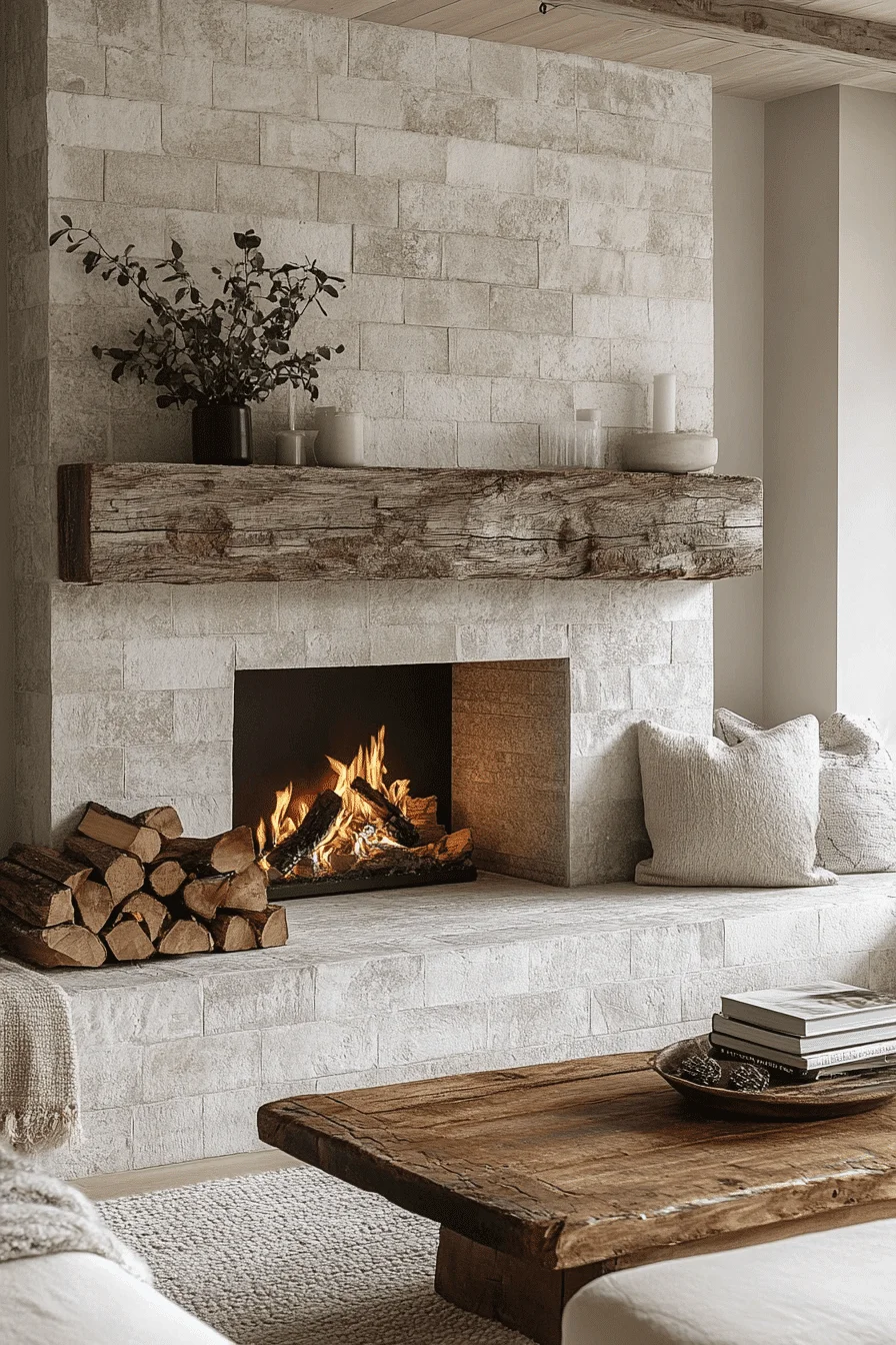 modern farmhouse fireplace