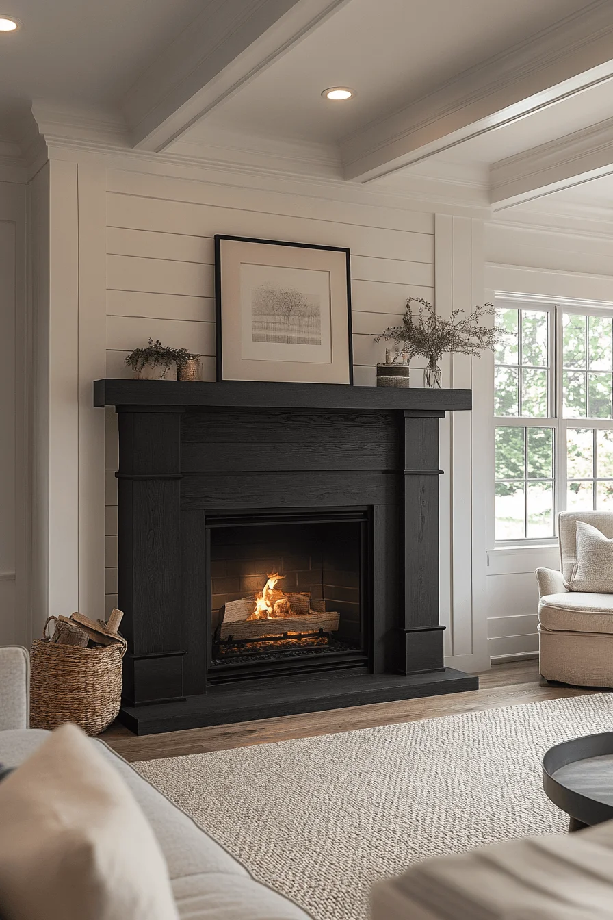 modern farmhouse fireplace