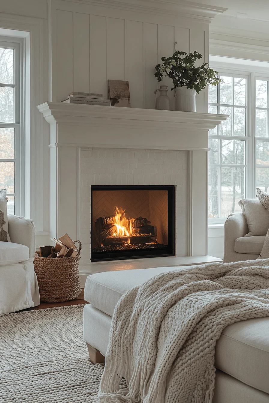 modern farmhouse fireplace