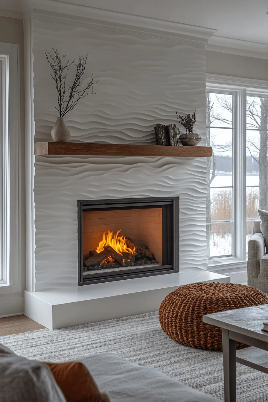 modern farmhouse fireplace