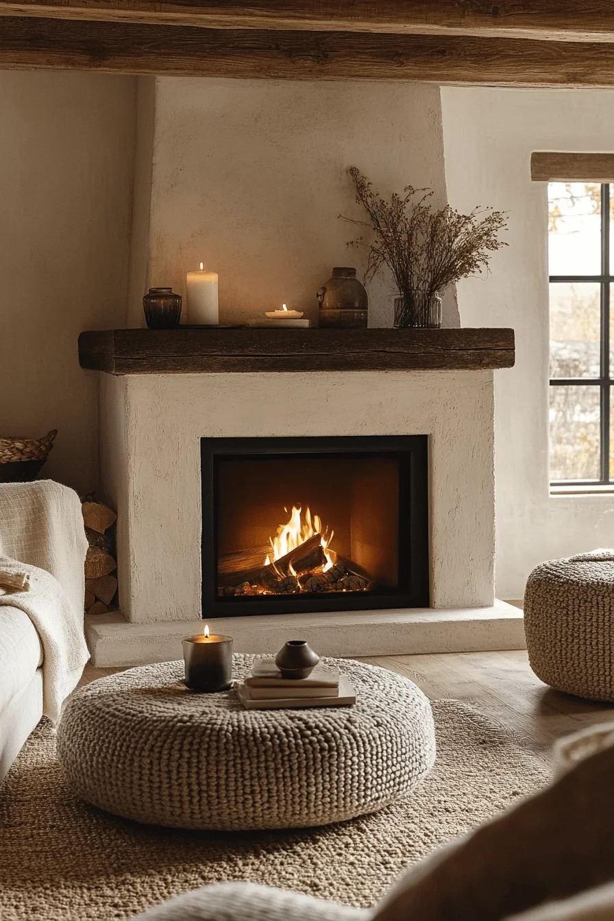 modern farmhouse fireplace