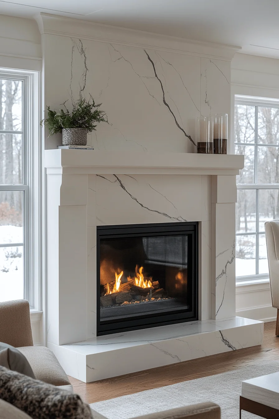modern farmhouse fireplace