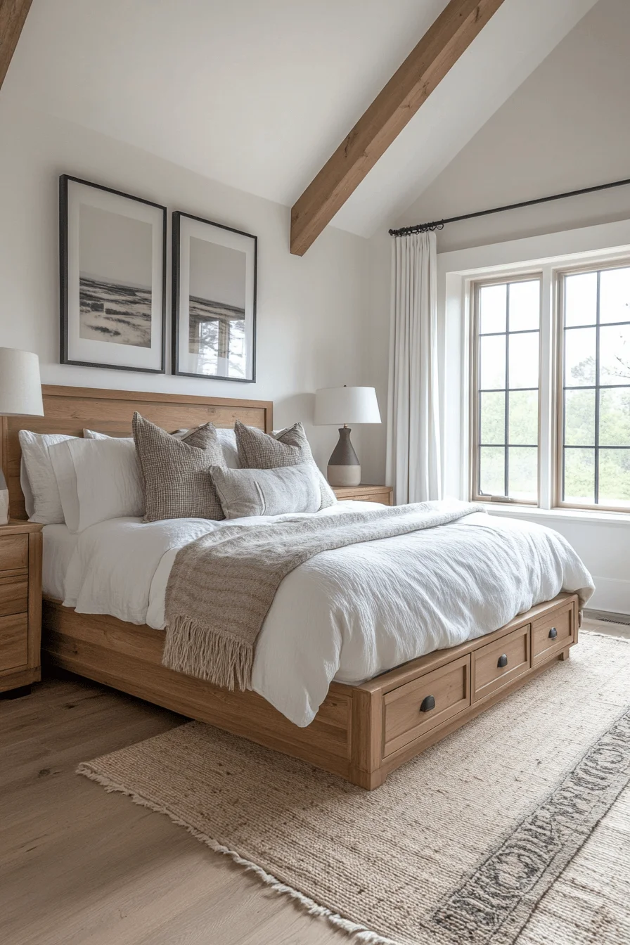 modern farmhouse bedroom