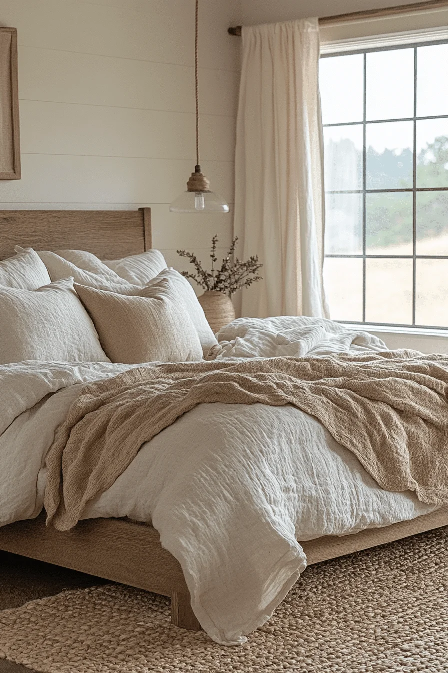 modern farmhouse bedroom