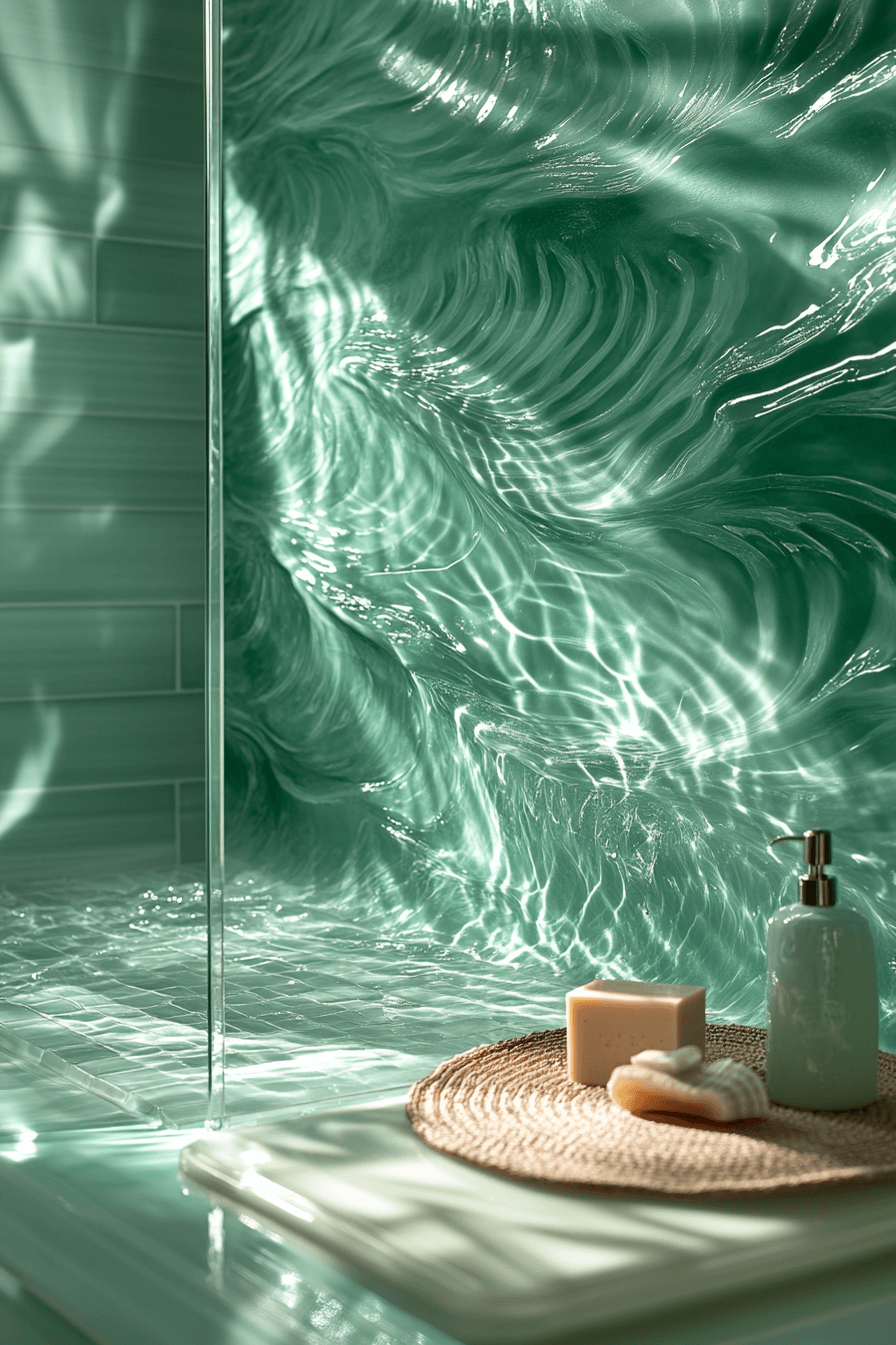 coastal bathroom shower ideas