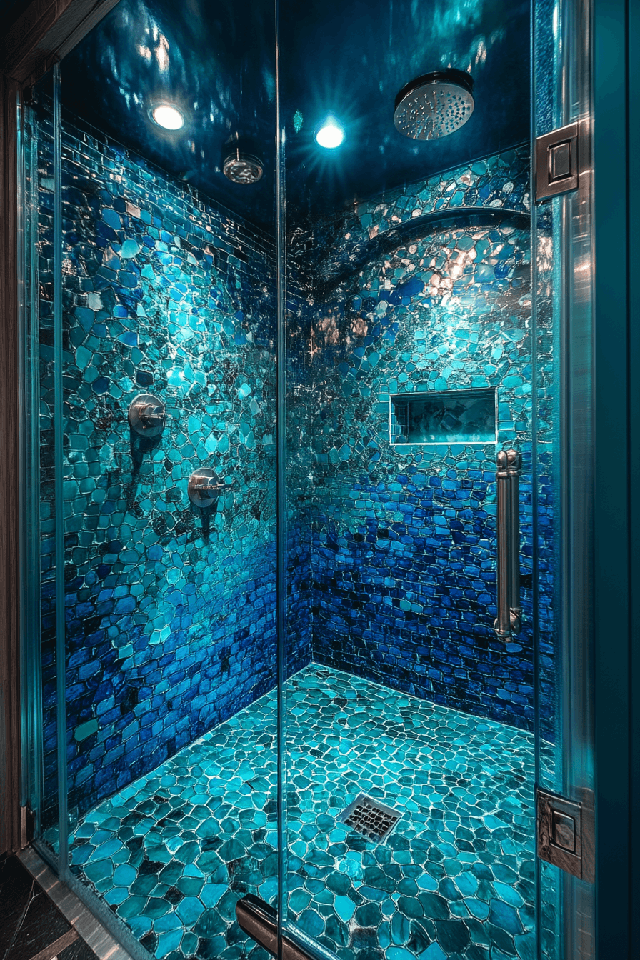 coastal bathroom shower ideas