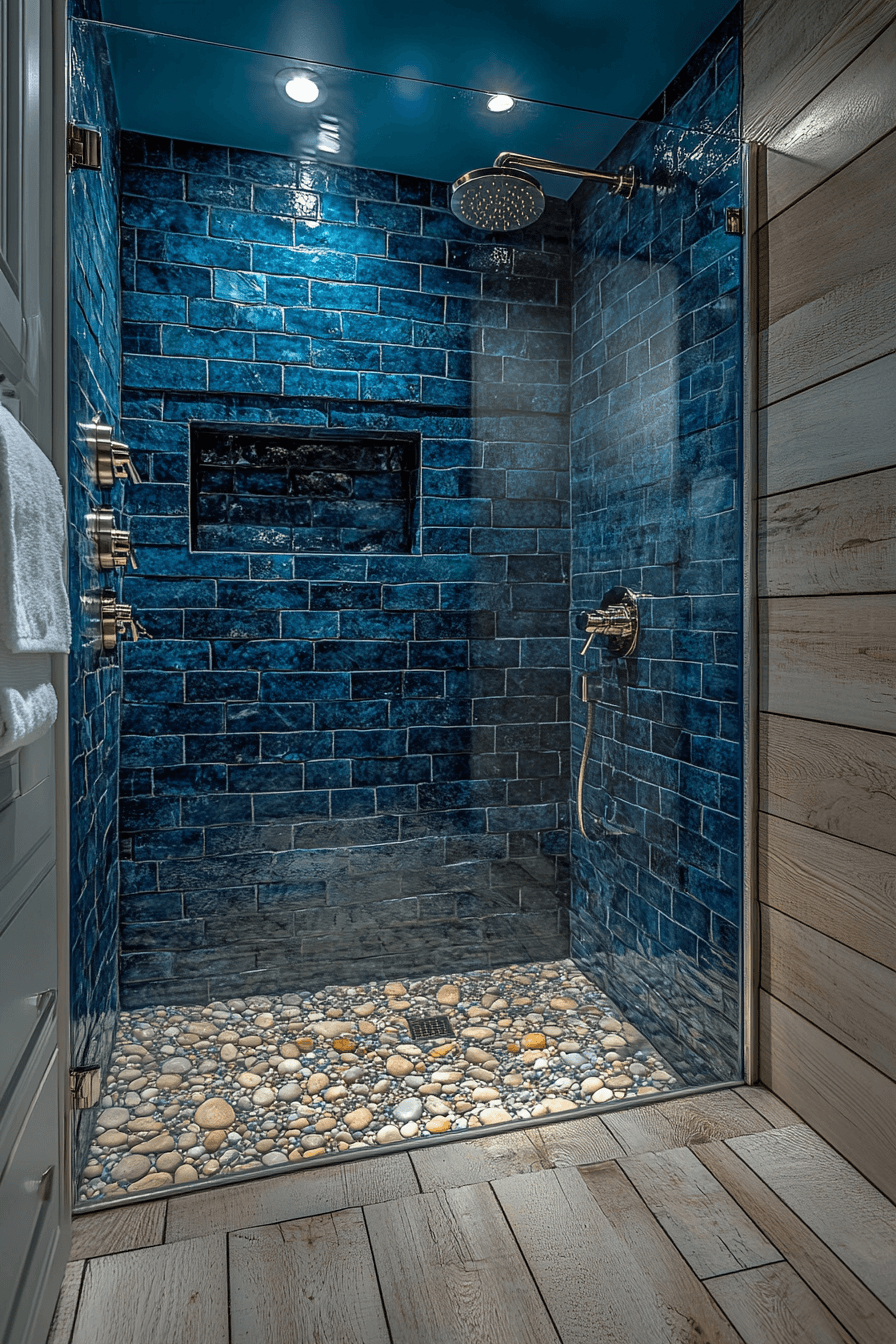 coastal bathroom shower ideas