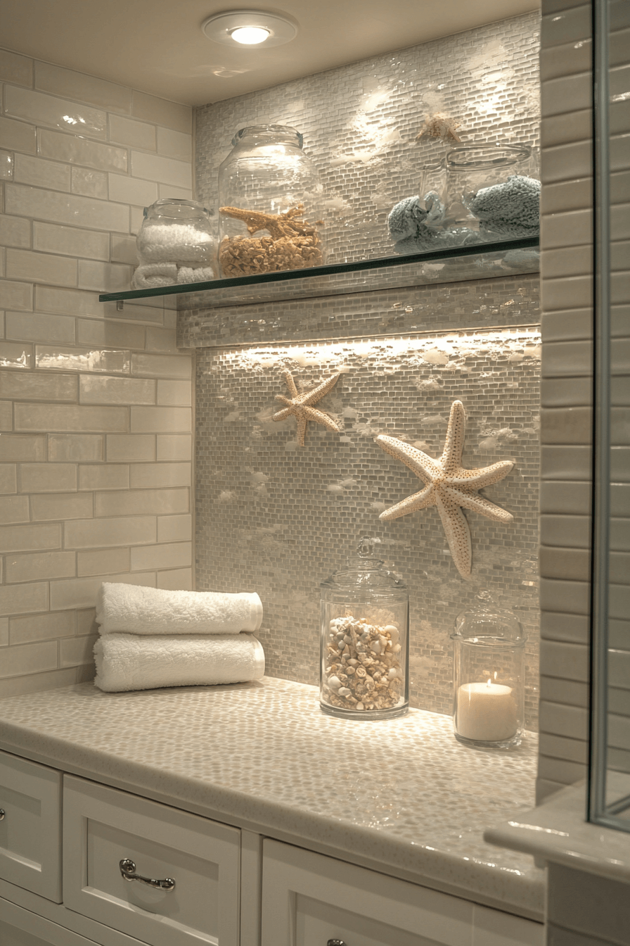 coastal bathroom shower ideas