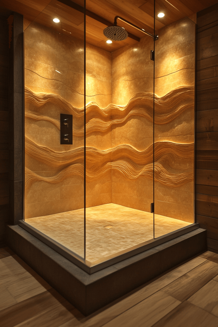 coastal bathroom shower ideas