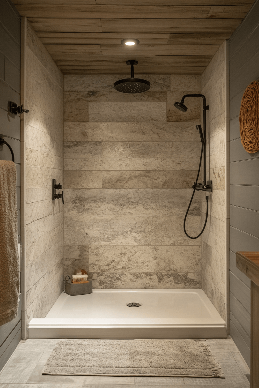 coastal bathroom shower ideas