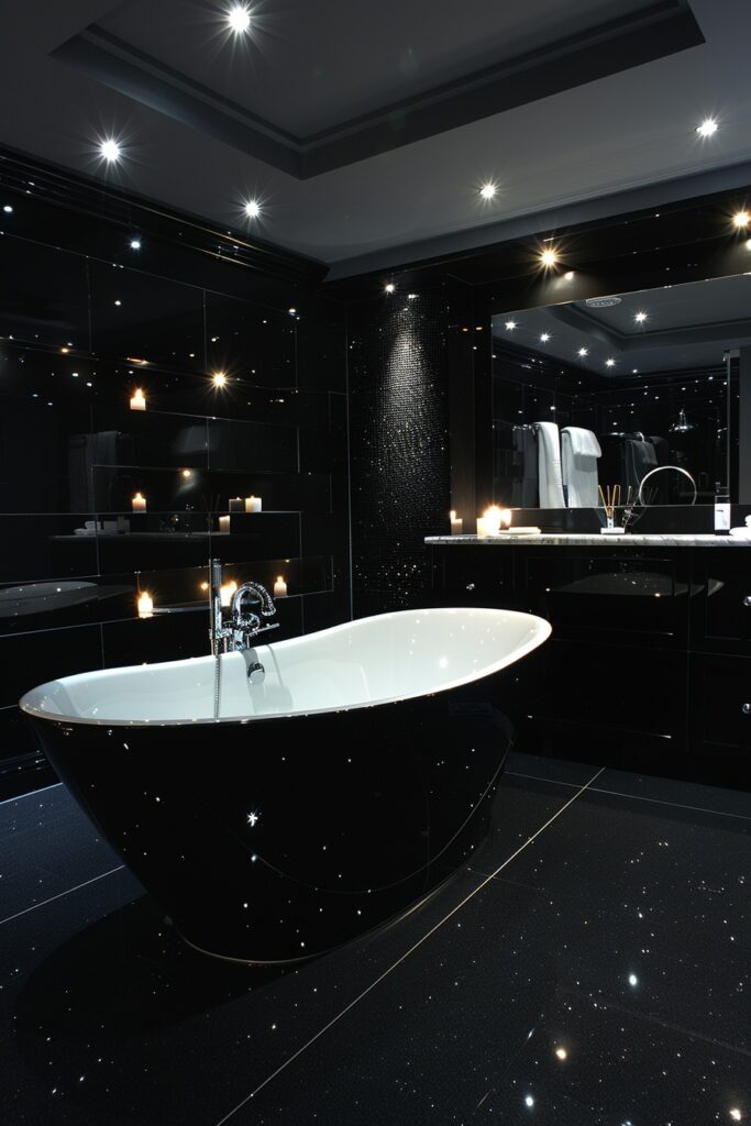 Glossy Black Opulence