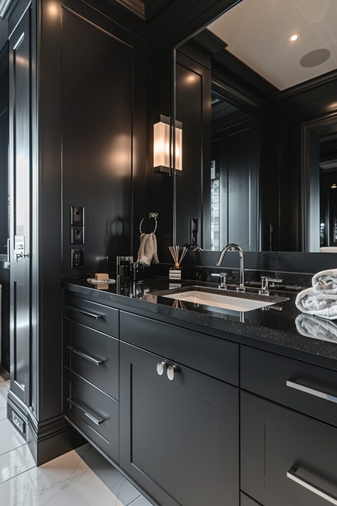 Contemporary Black and Chrome