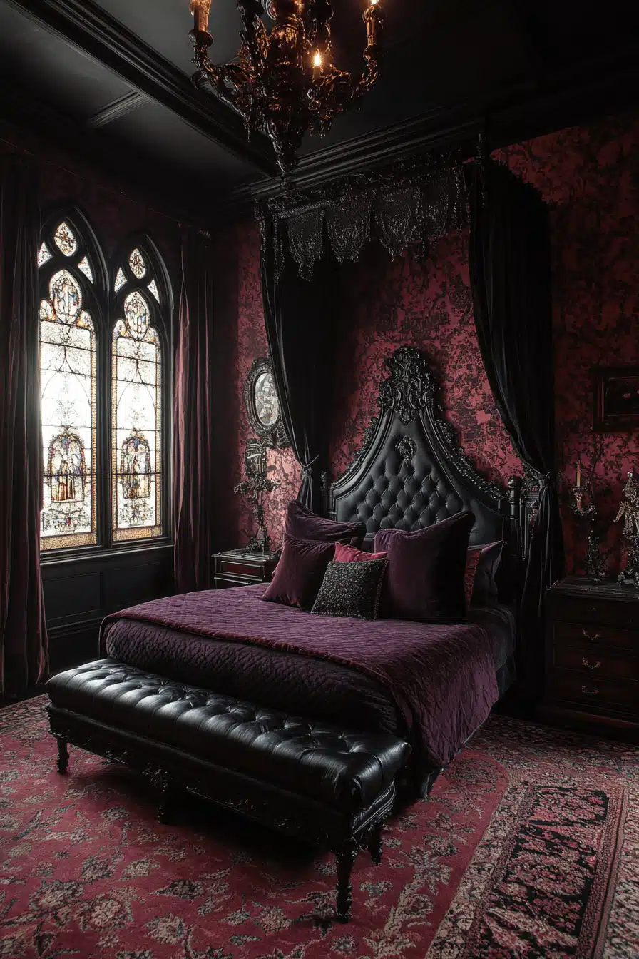 dark victorian bedroom
