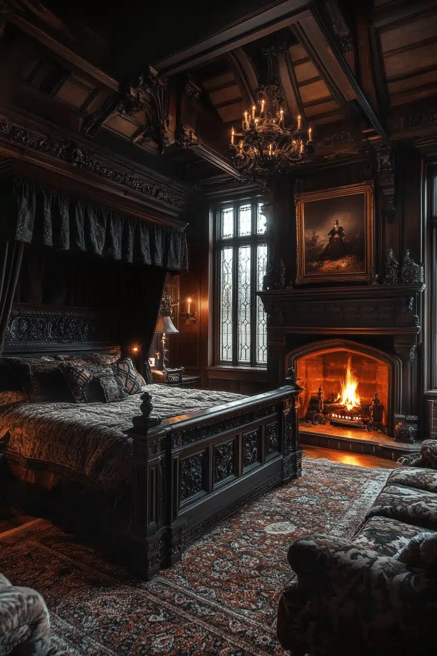 dark victorian bedroom