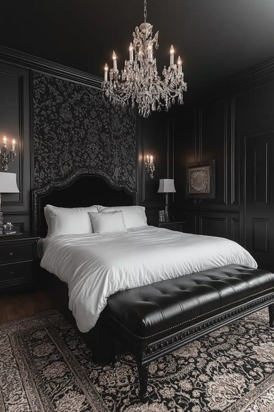 dark victorian bedroom