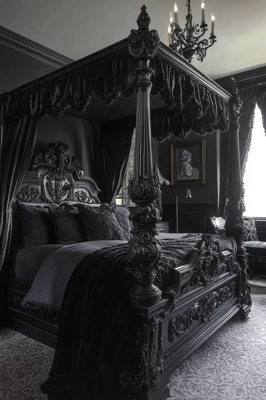dark victorian bedroom