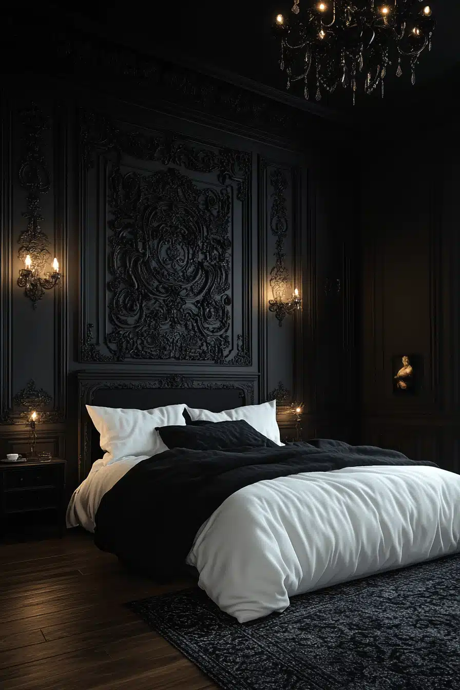 dark victorian bedroom
