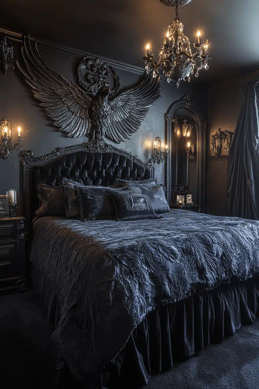 dark victorian bedroom