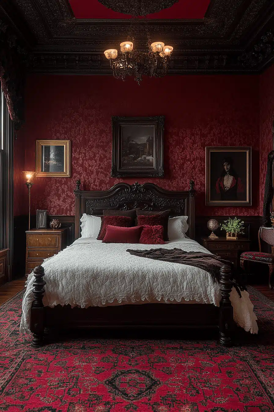 dark victorian bedroom