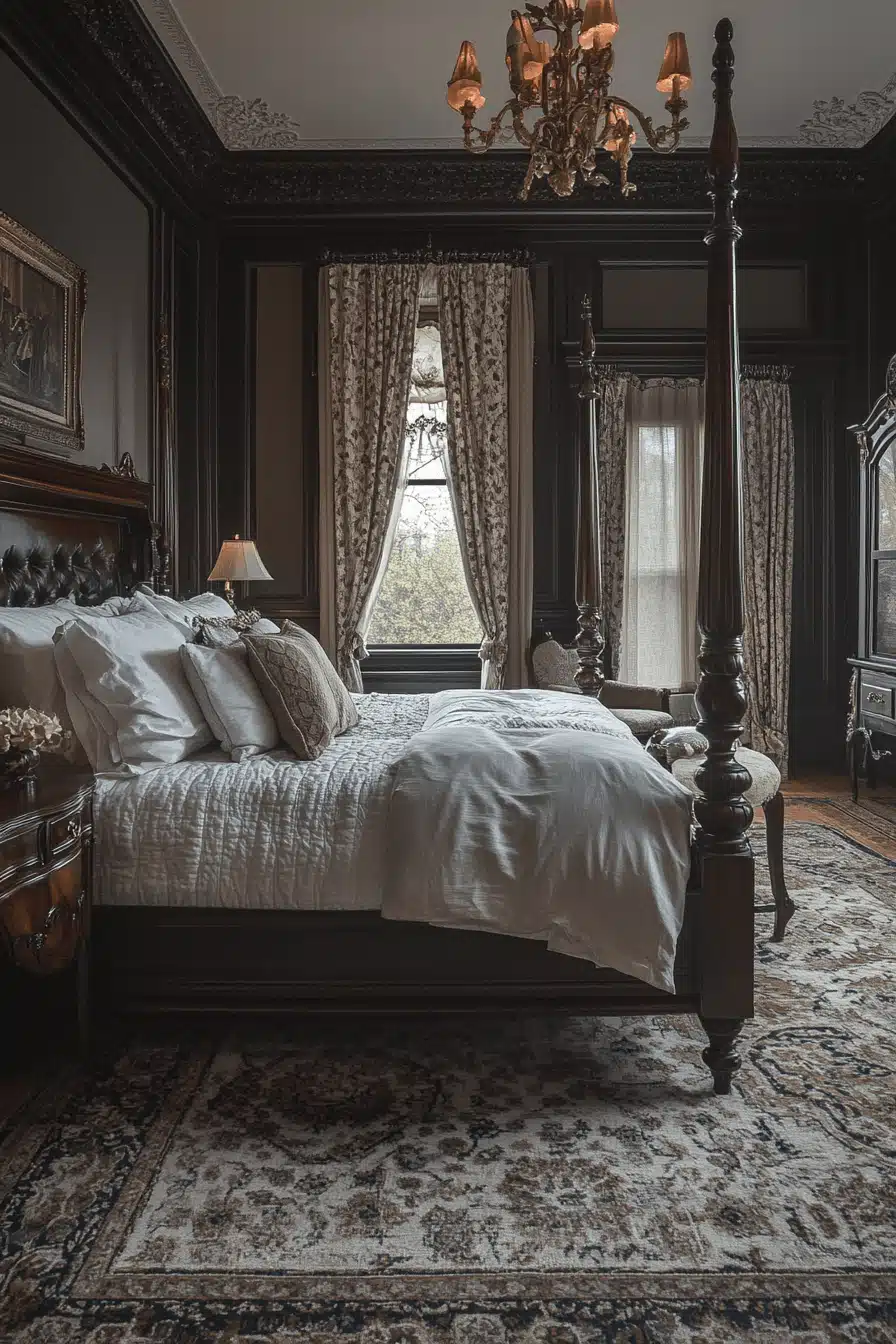 dark victorian bedroom