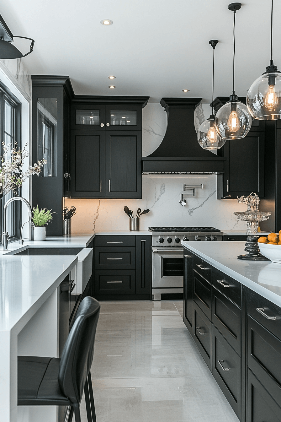 black and white kitchen ideas