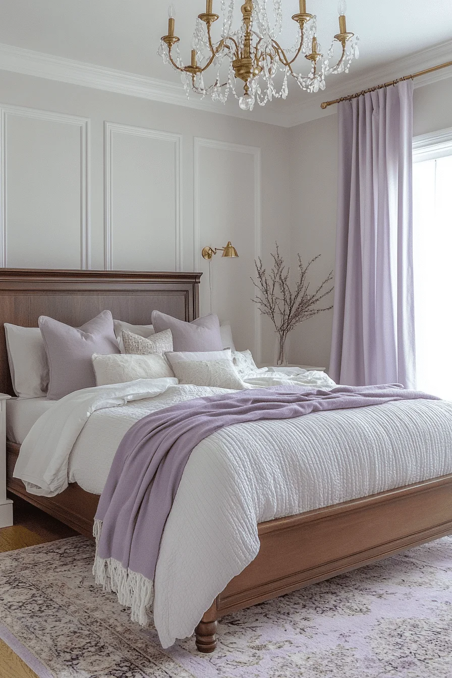 modern feminine bedroom