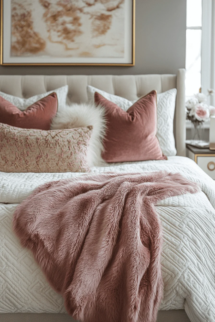 modern feminine bedroom