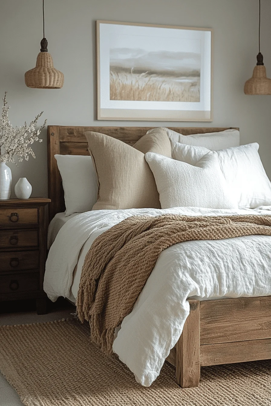 modern feminine bedroom