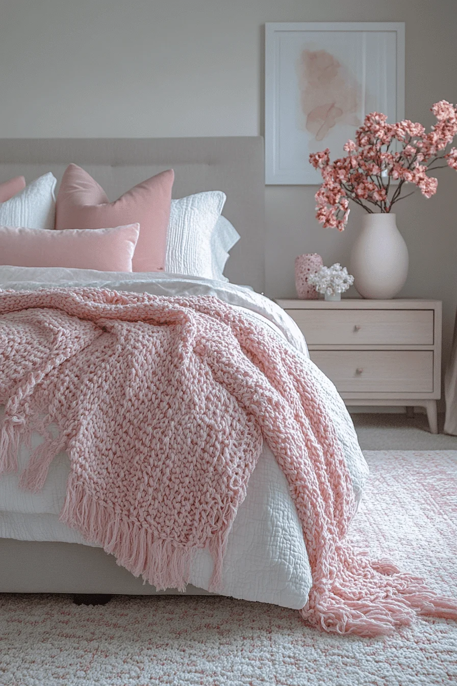 modern feminine bedroom