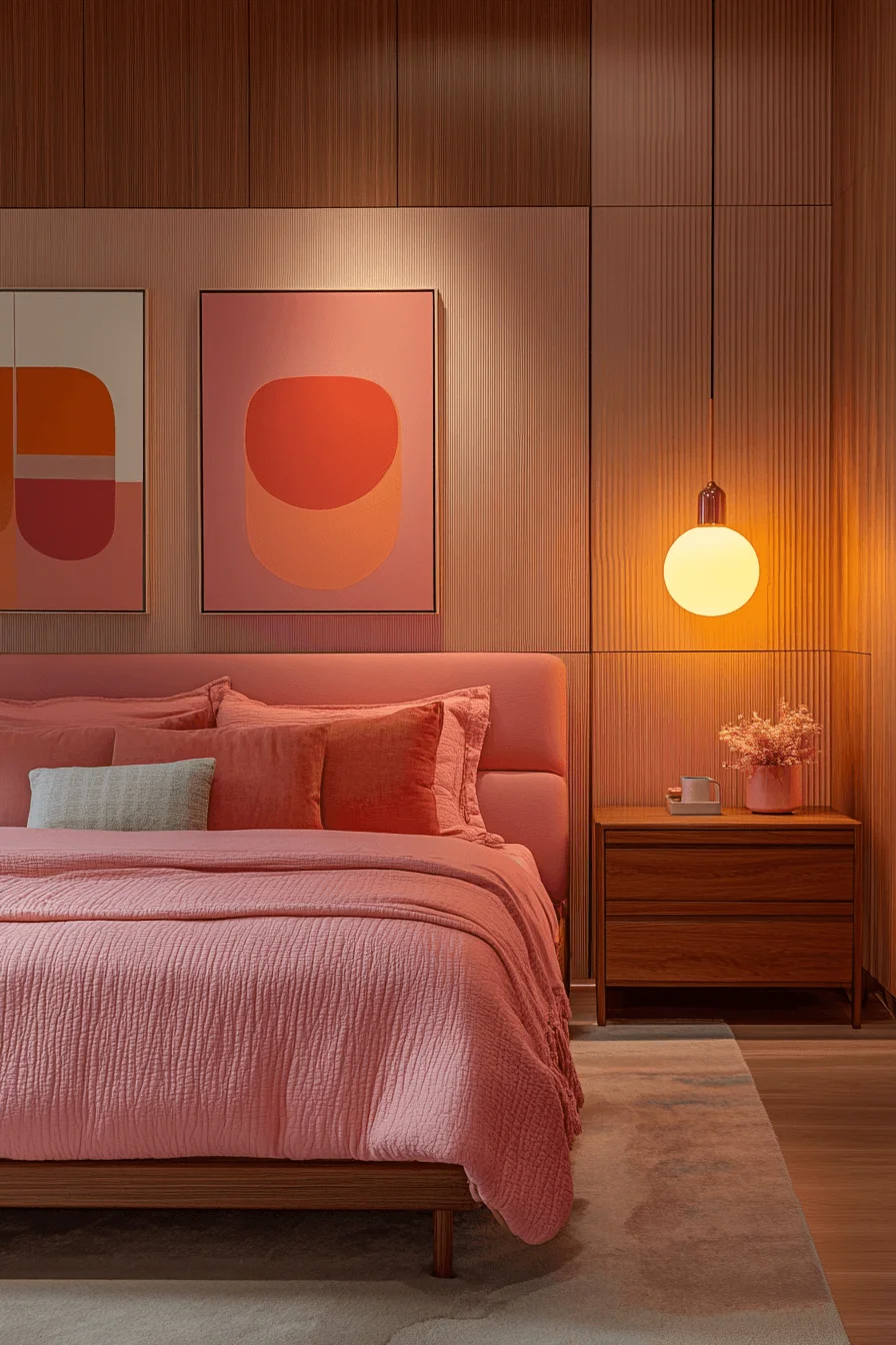 modern feminine bedroom