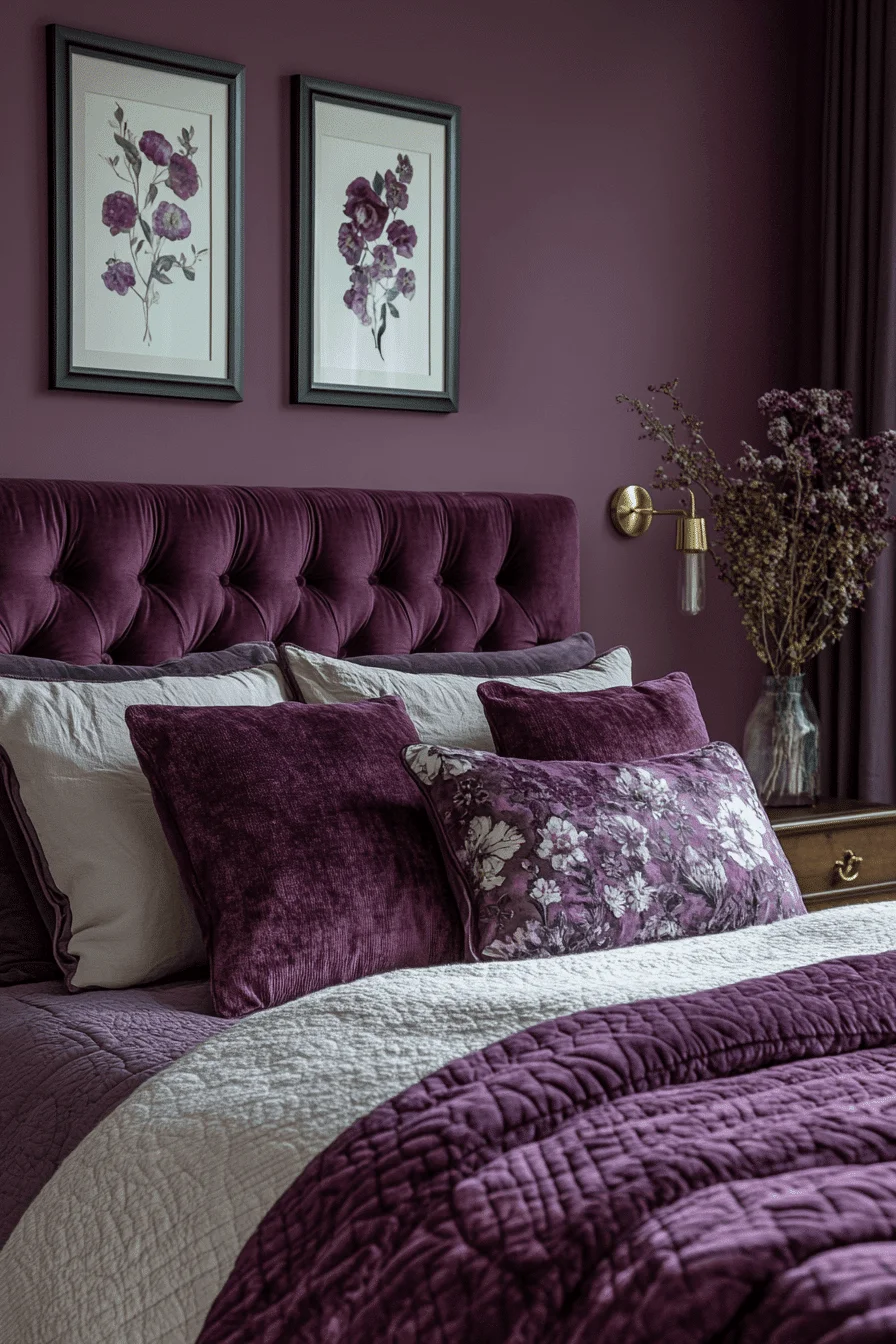 modern feminine bedroom