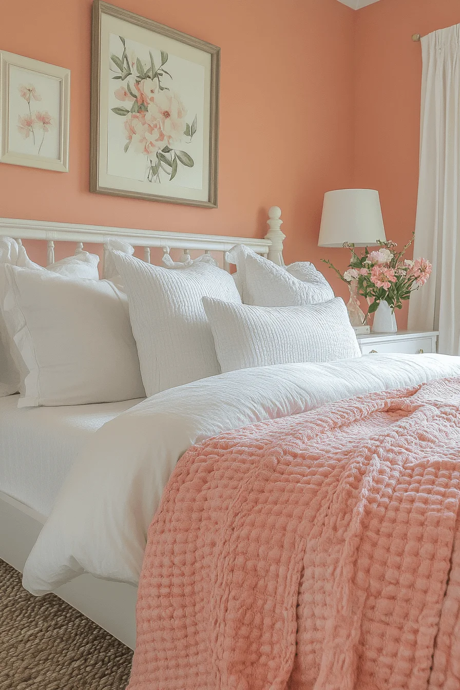 modern feminine bedroom