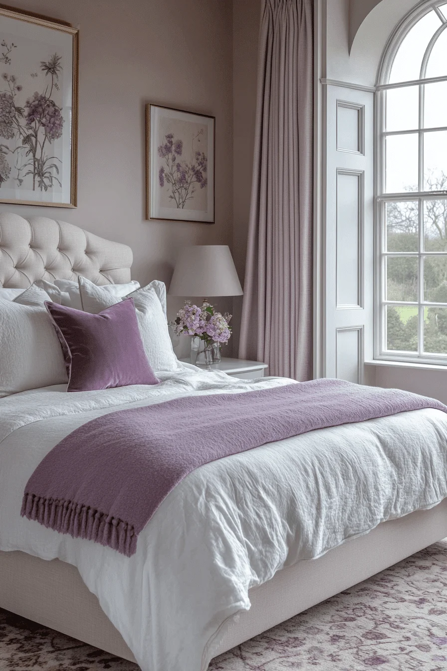 modern feminine bedroom