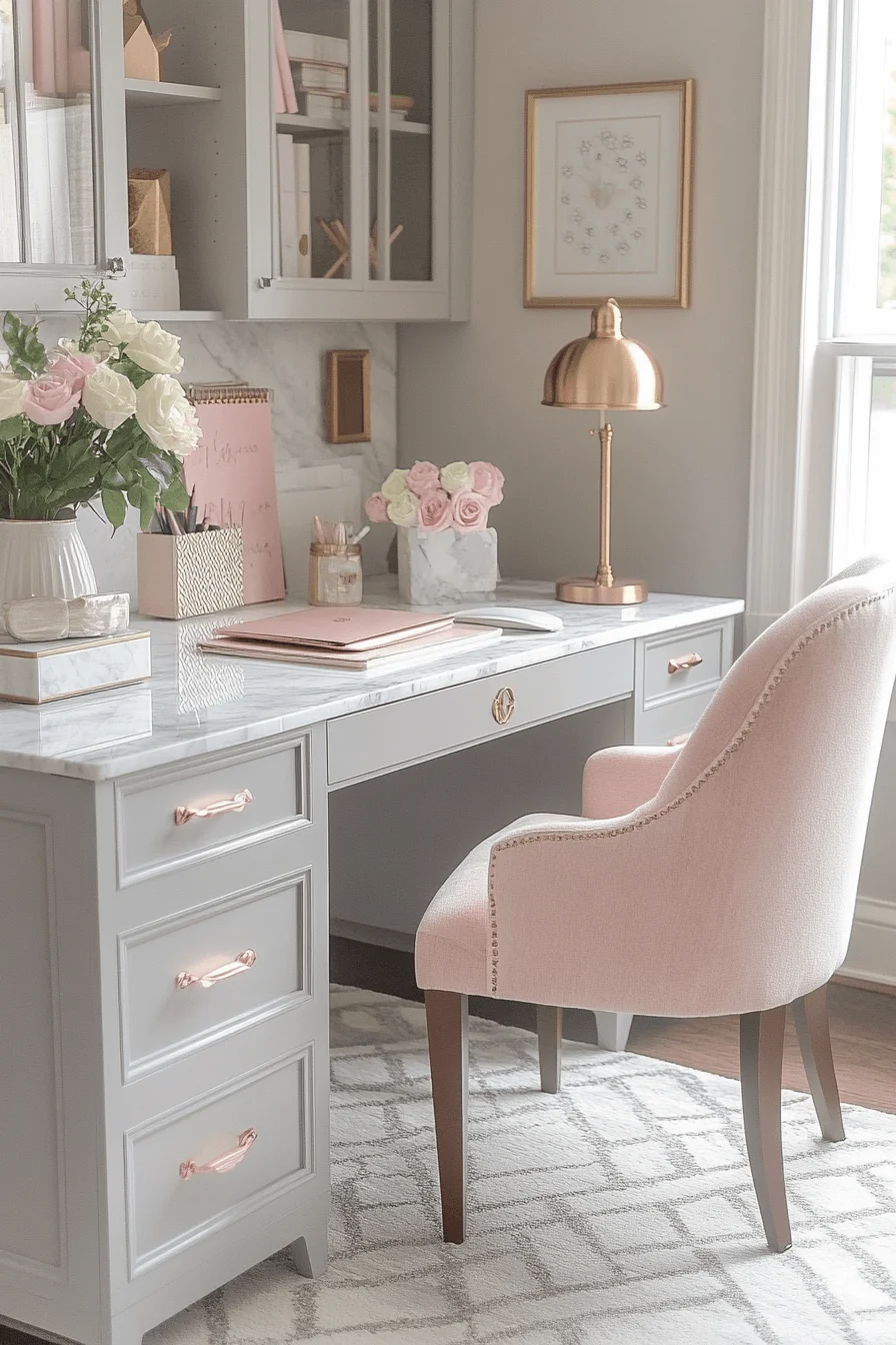 feminine office space