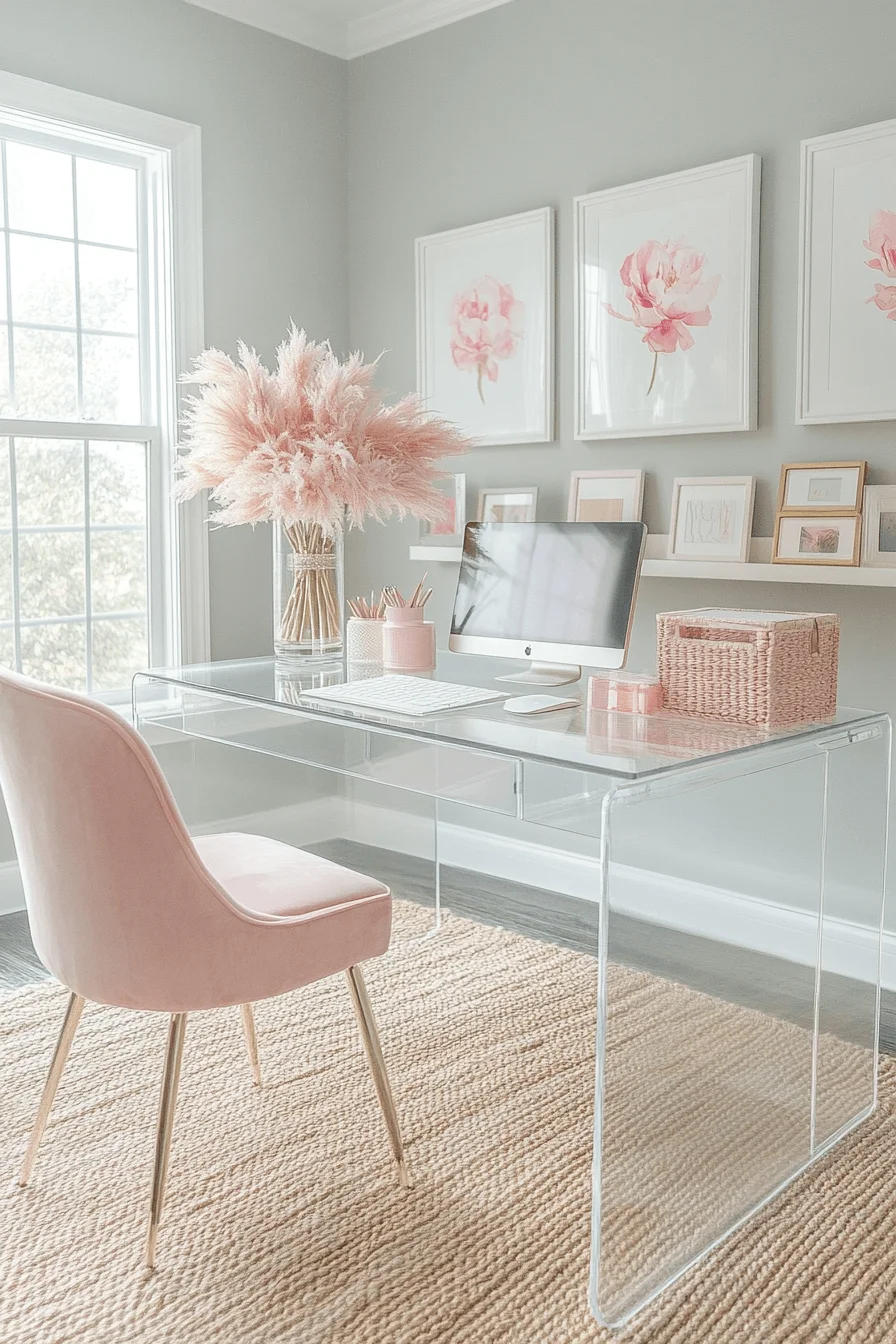 feminine office space