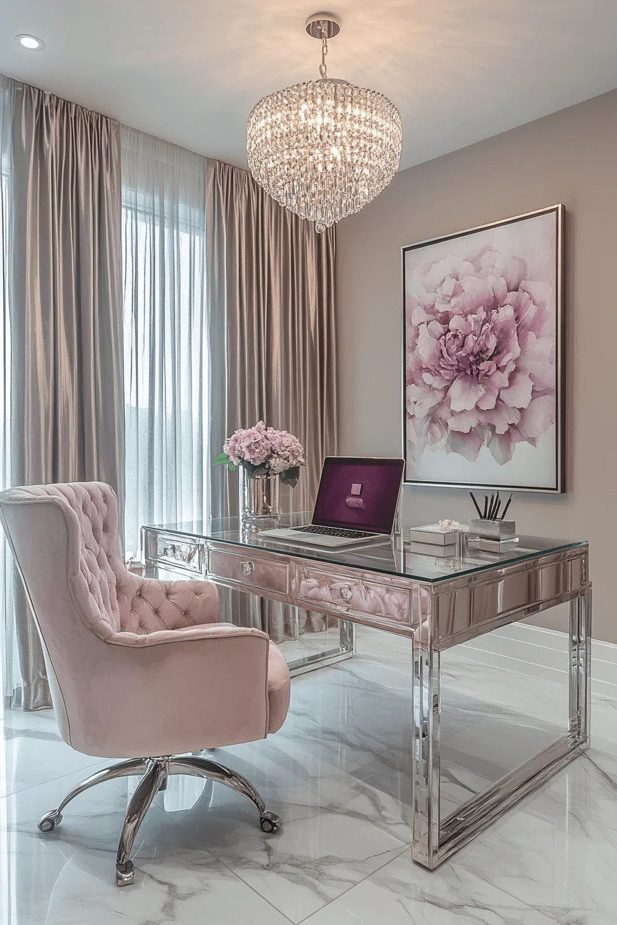 feminine office space