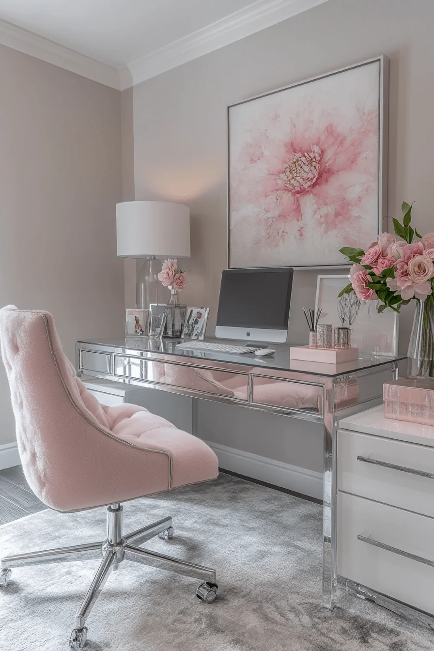 feminine office space