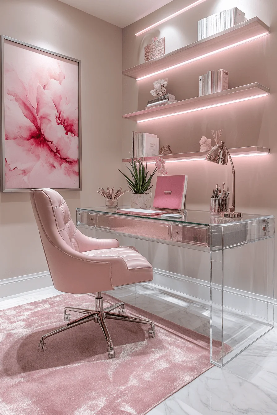 feminine office space
