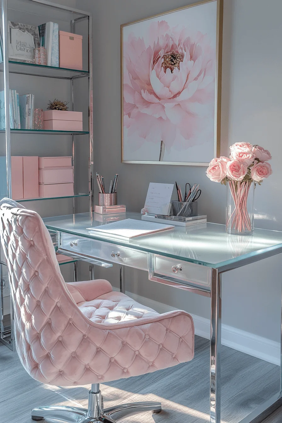 feminine office space