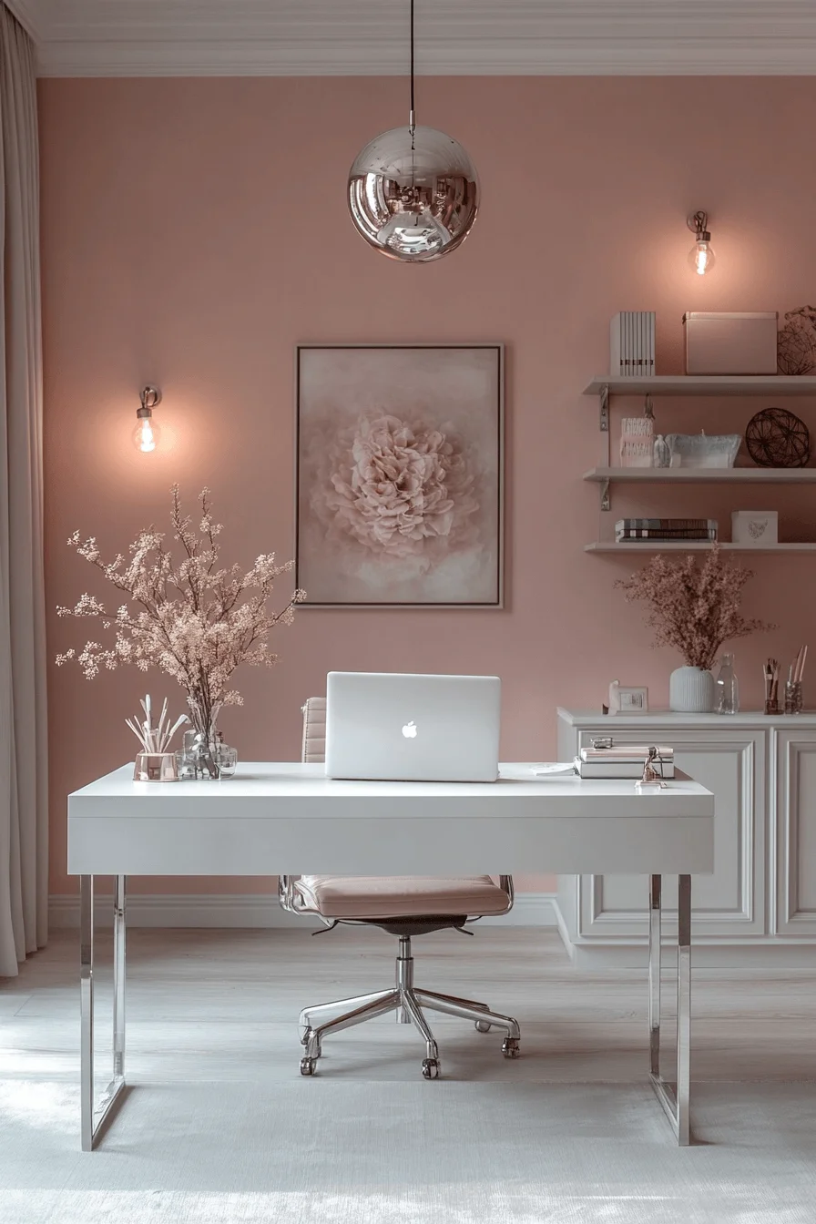feminine office space