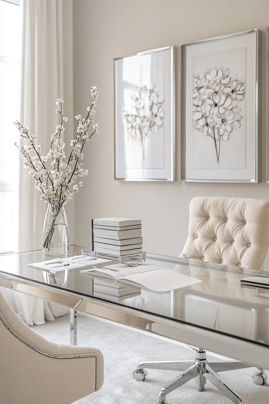 feminine office space