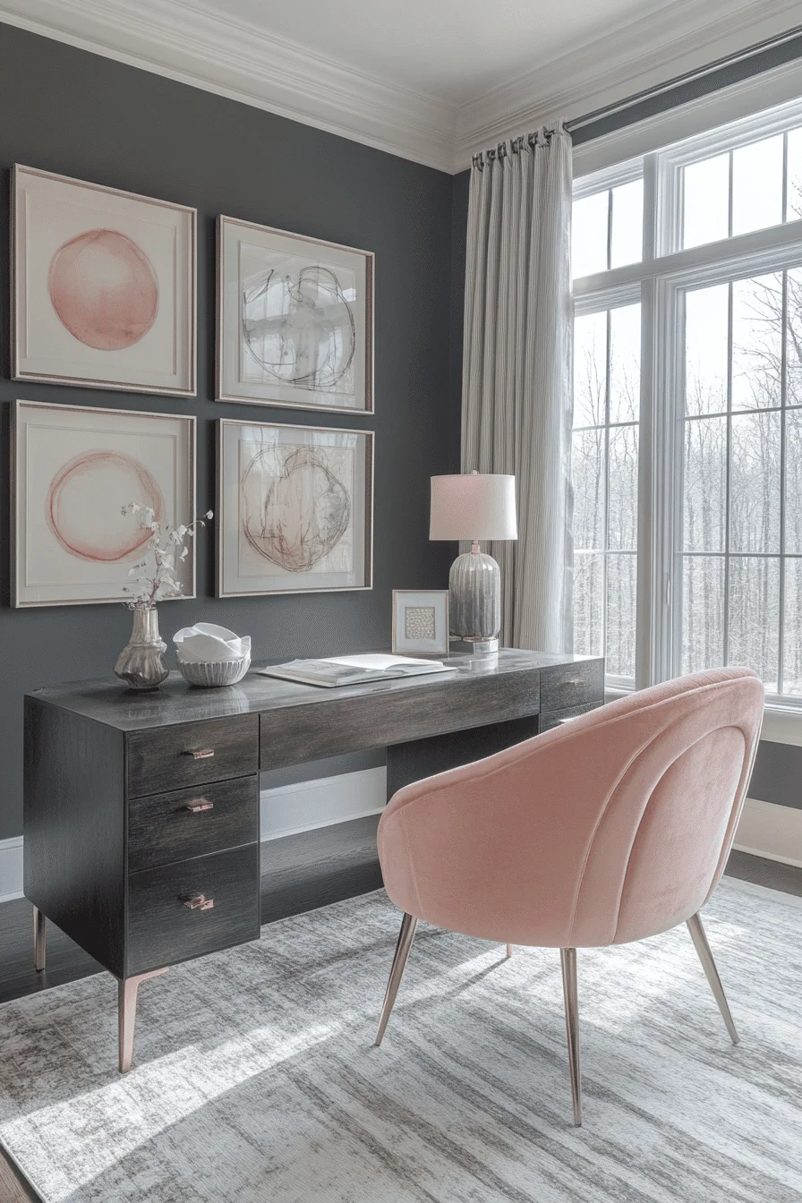 feminine office space