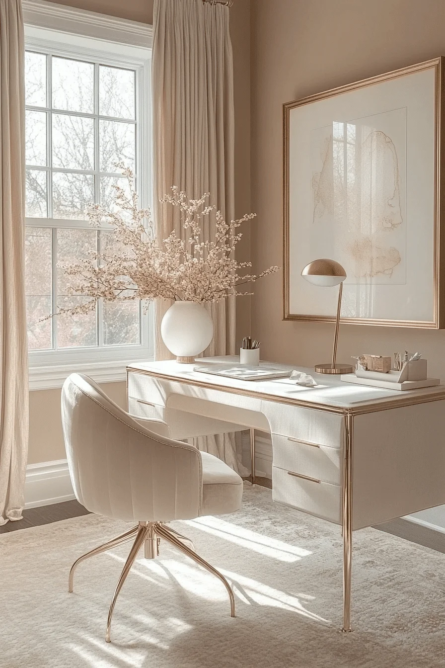 feminine office space