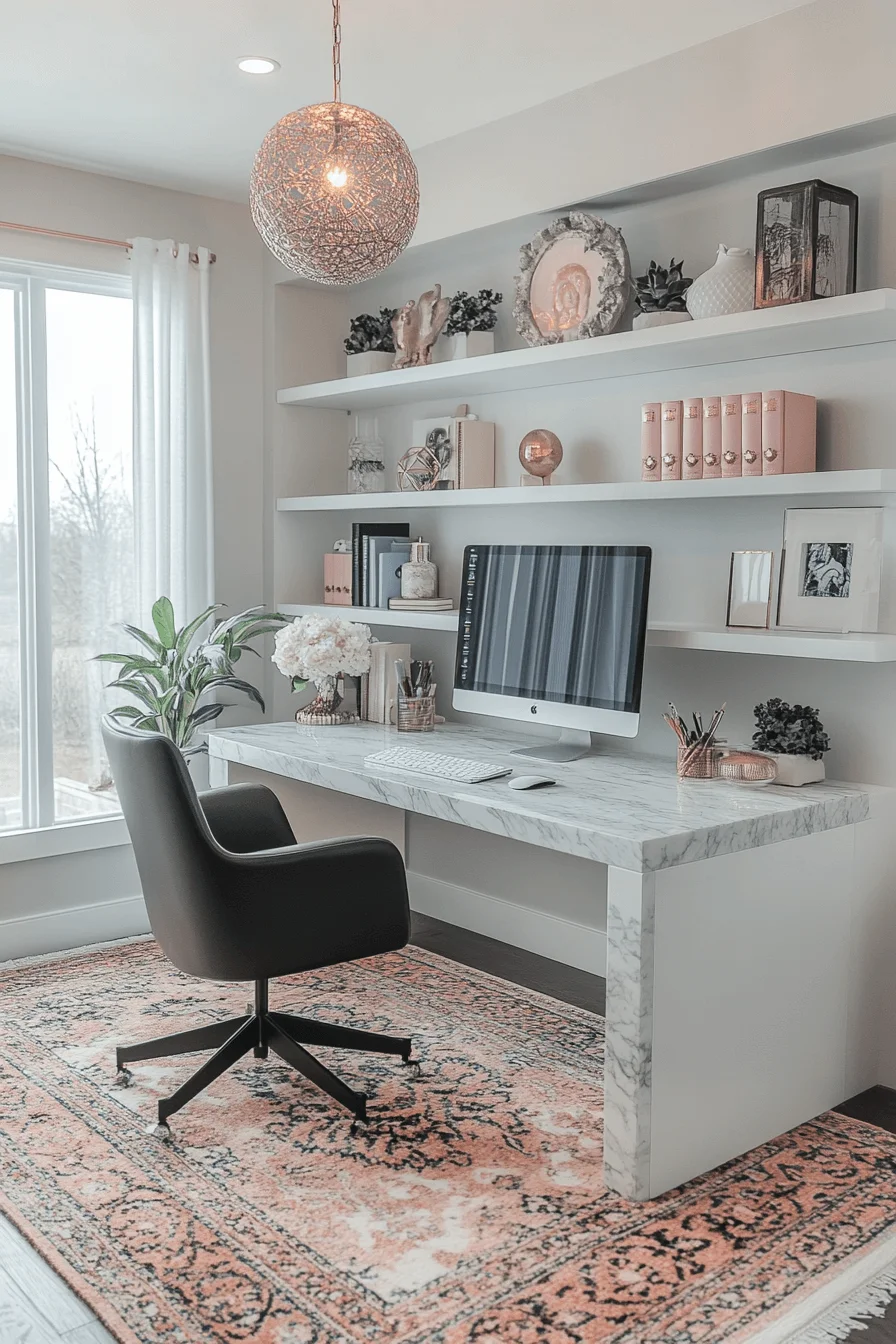 feminine office space